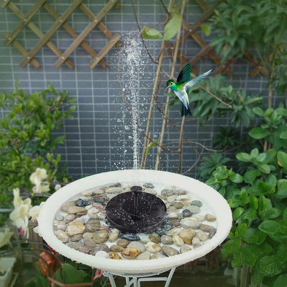 Solar Powered Floating Water Fountain