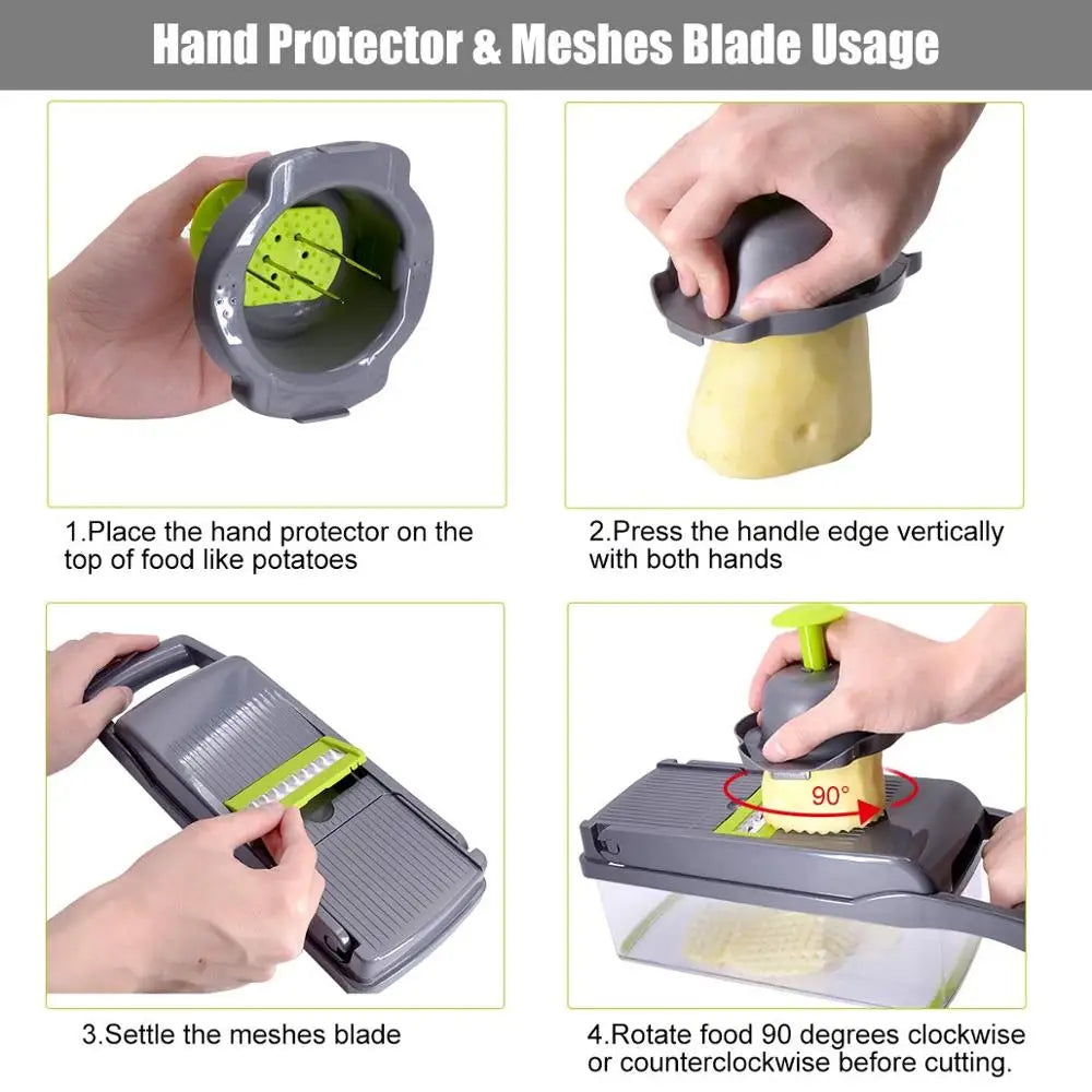 Multifunctional Vegetable Chopper Slicer