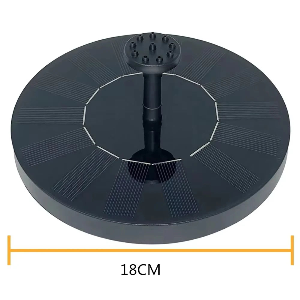 Solar Powered Floating Water Fountain
