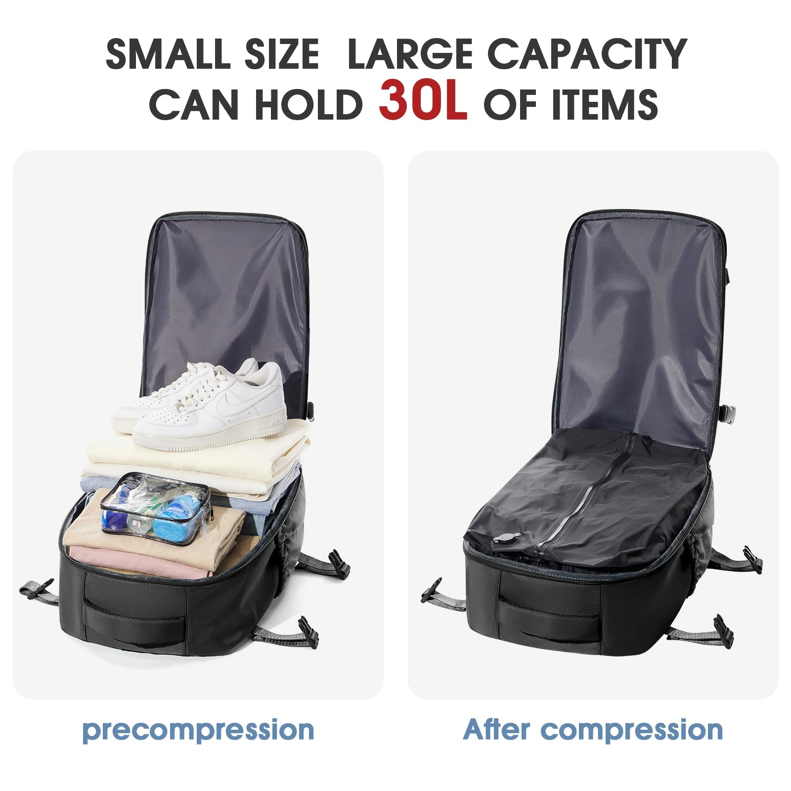 Expandable Travel Laptop Backpack