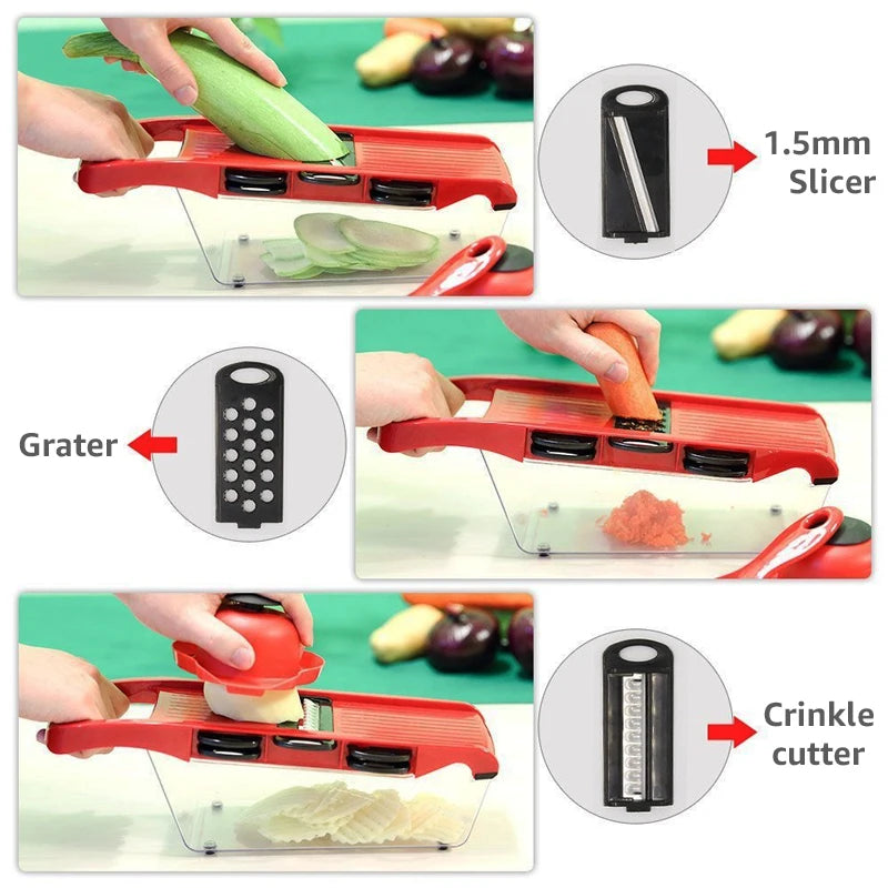 Multifunctional Vegetable Chopper Slicer