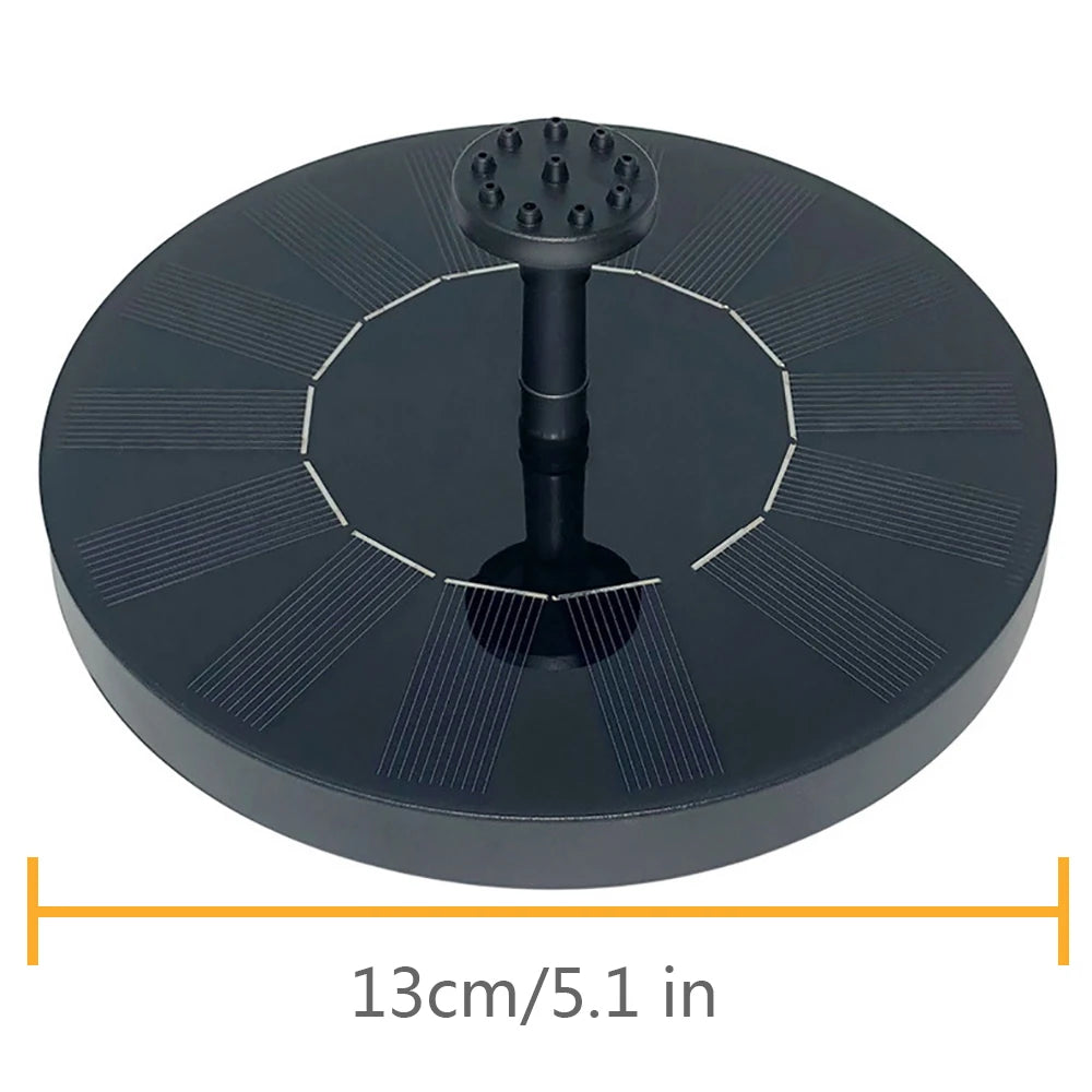 Solar Powered Floating Water Fountain