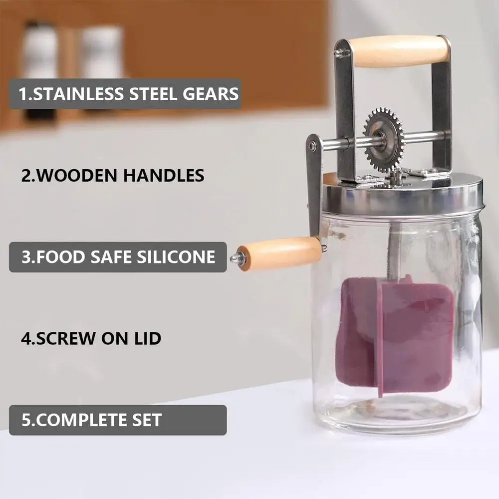 Mason Jar Butter Churner