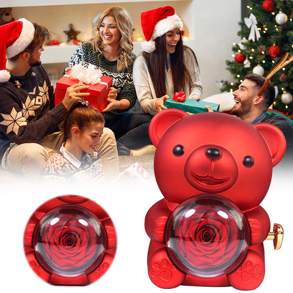 Teddy Bear Rose Gift Box