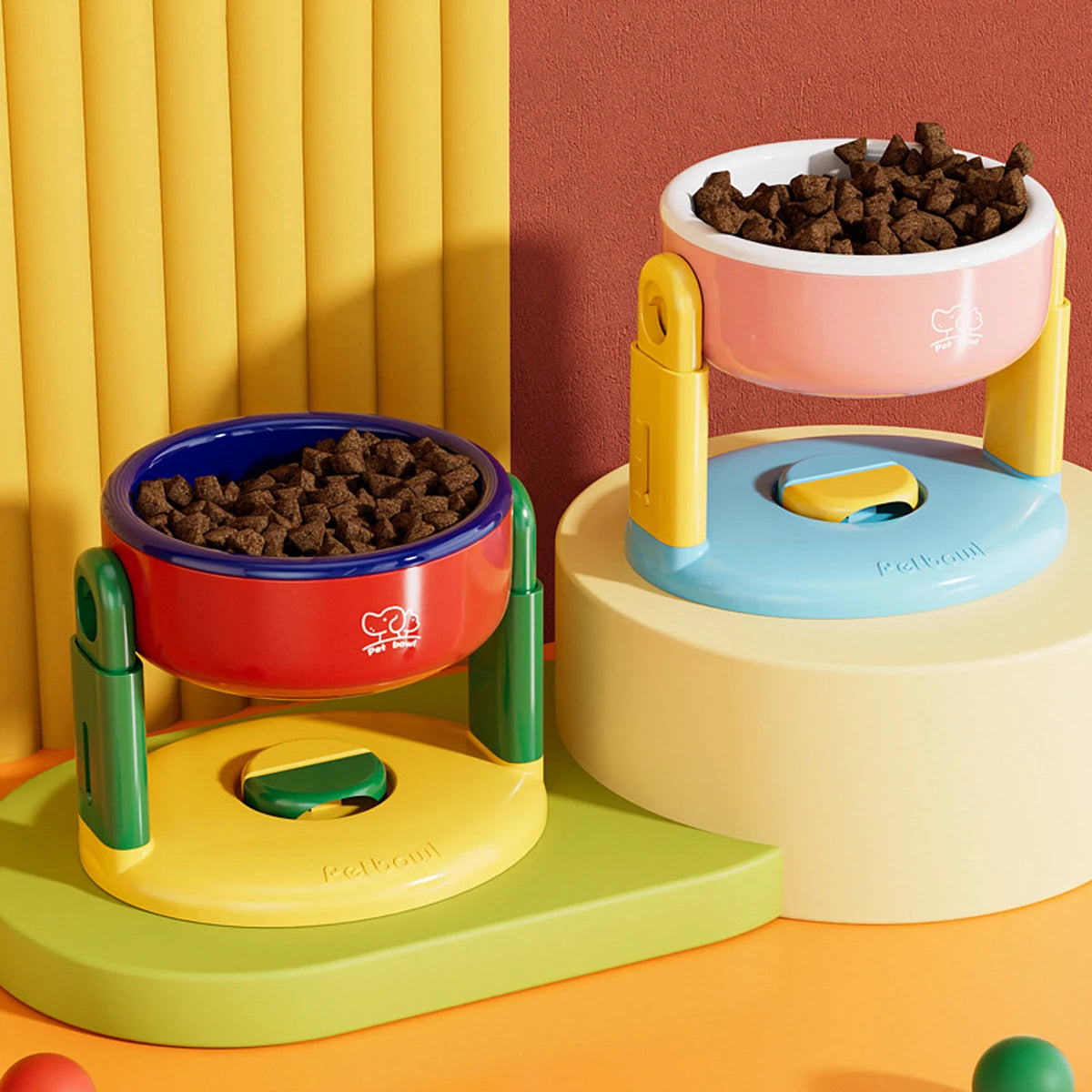 Adjustable Height Pet Bowl Stand
