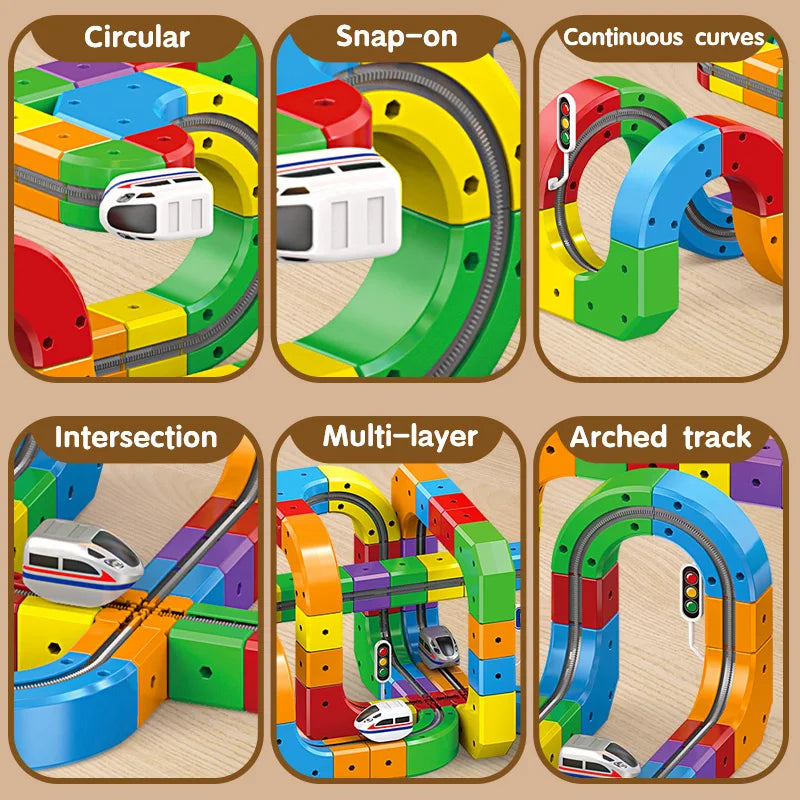 Magic Track Train Building Set