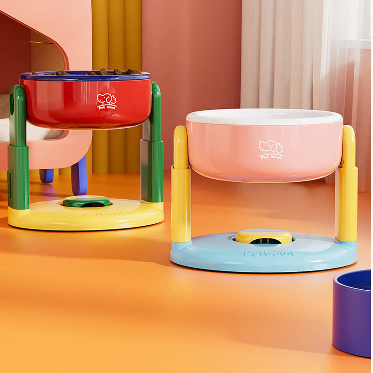 Adjustable Height Pet Bowl Stand