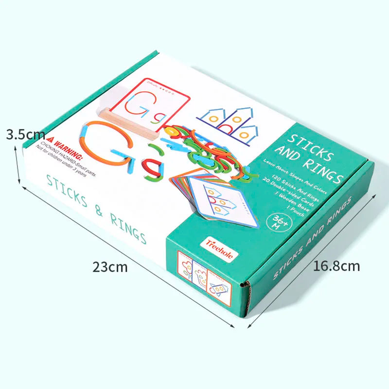 Wooden Montessori Puzzle Building Set