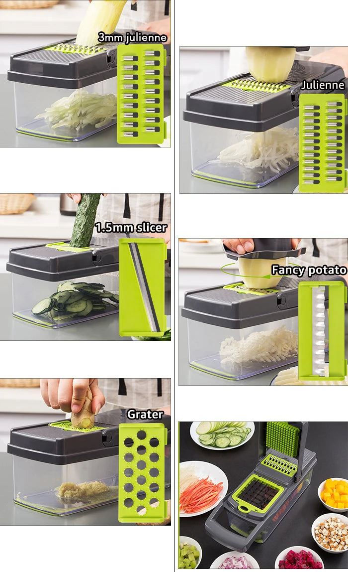 Multifunctional Vegetable Chopper Slicer