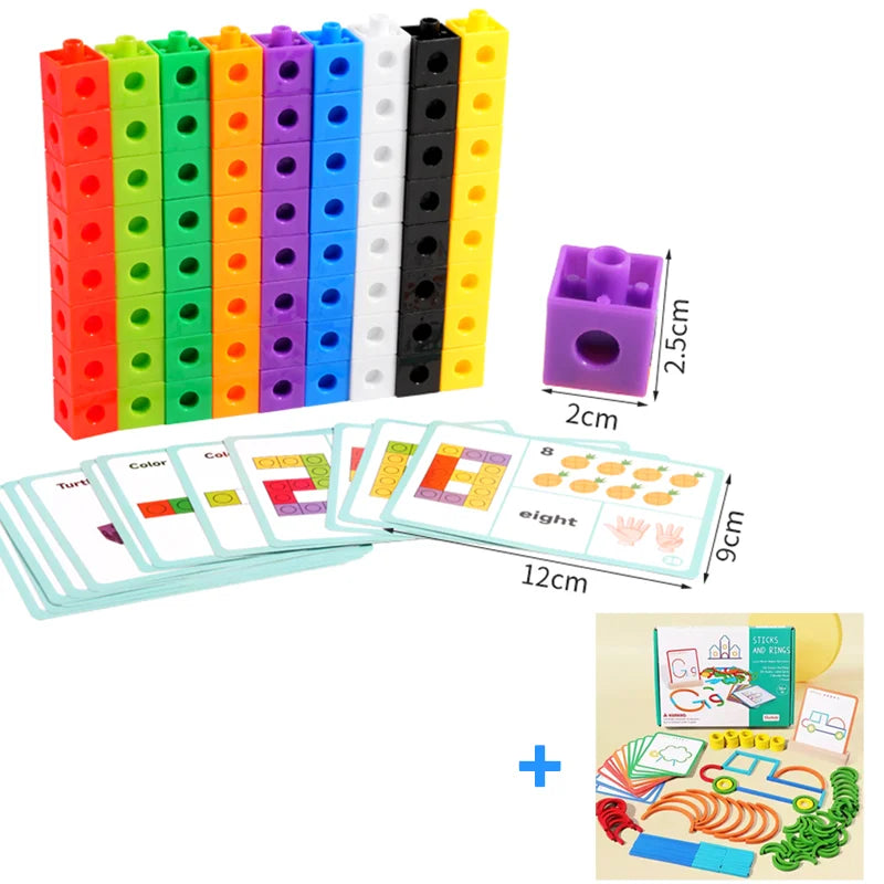 Wooden Montessori Puzzle Building Set