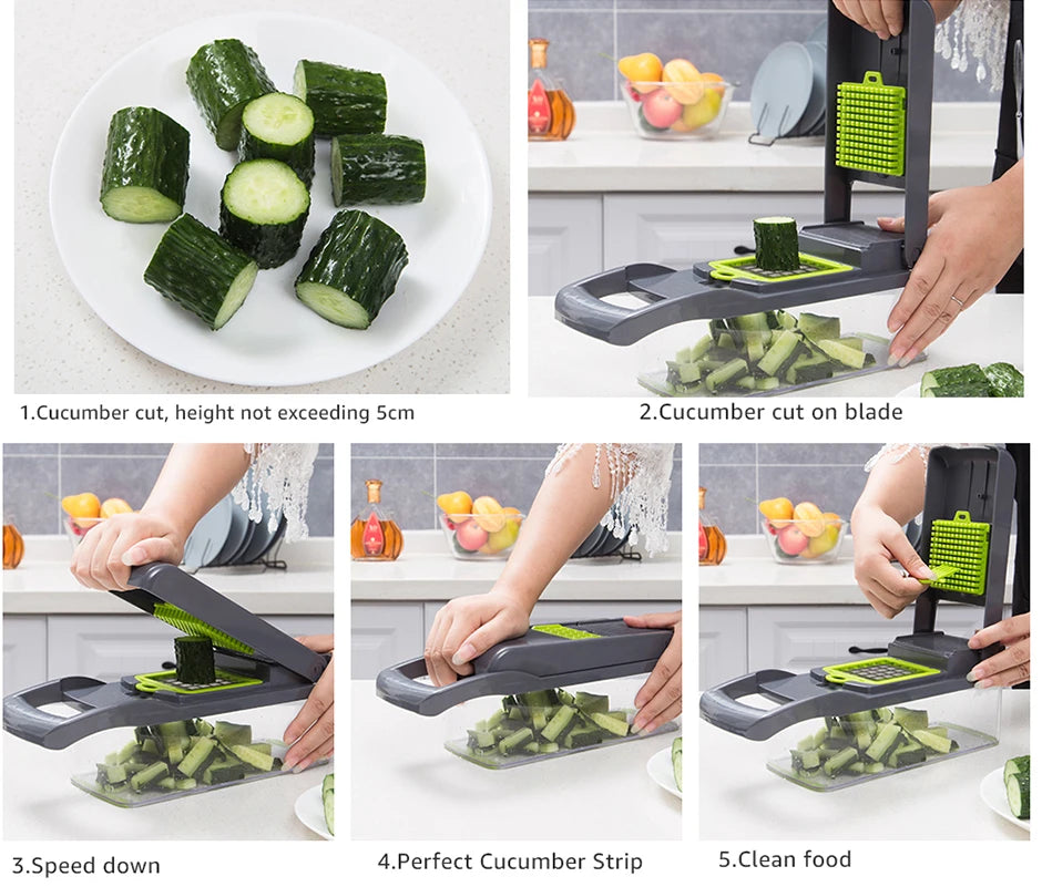 Multifunctional Vegetable Chopper Slicer