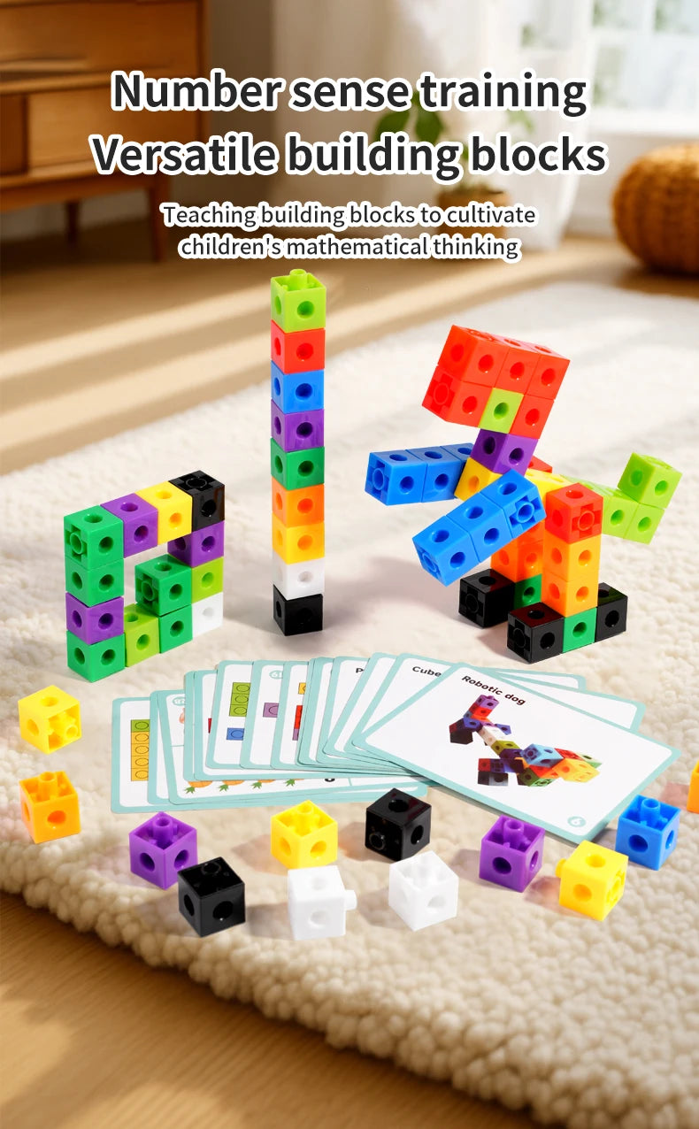 Wooden Montessori Puzzle Building Set