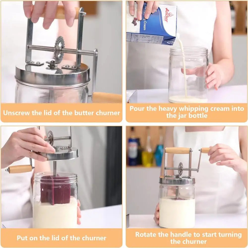 Mason Jar Butter Churner
