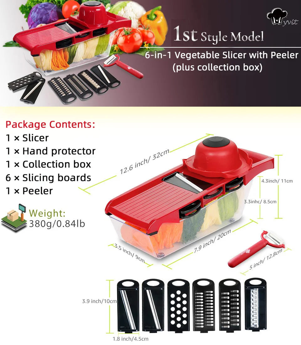 Multifunctional Vegetable Chopper Slicer