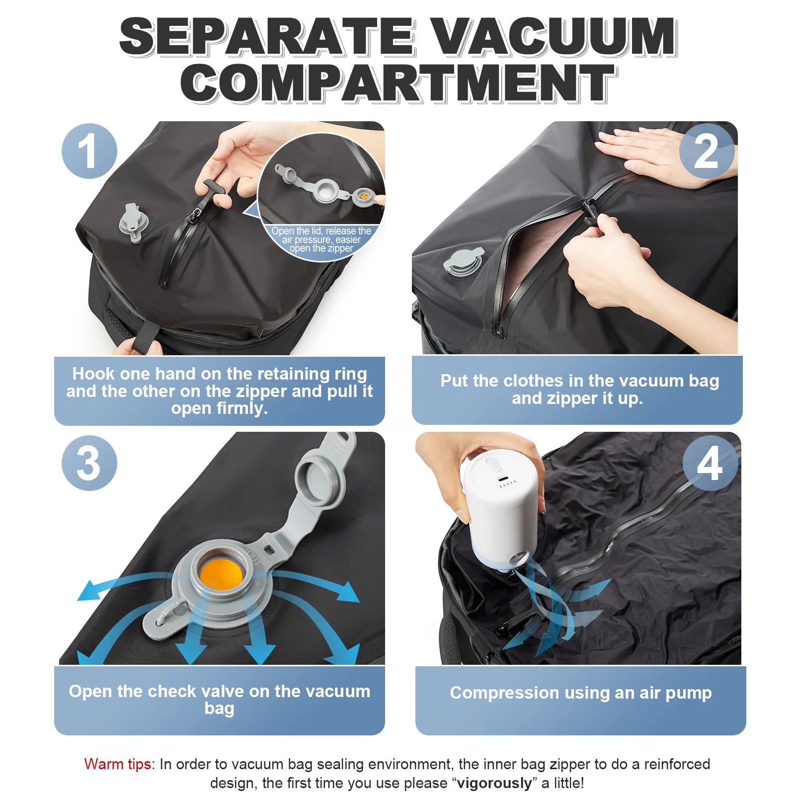 Expandable Travel Laptop Backpack