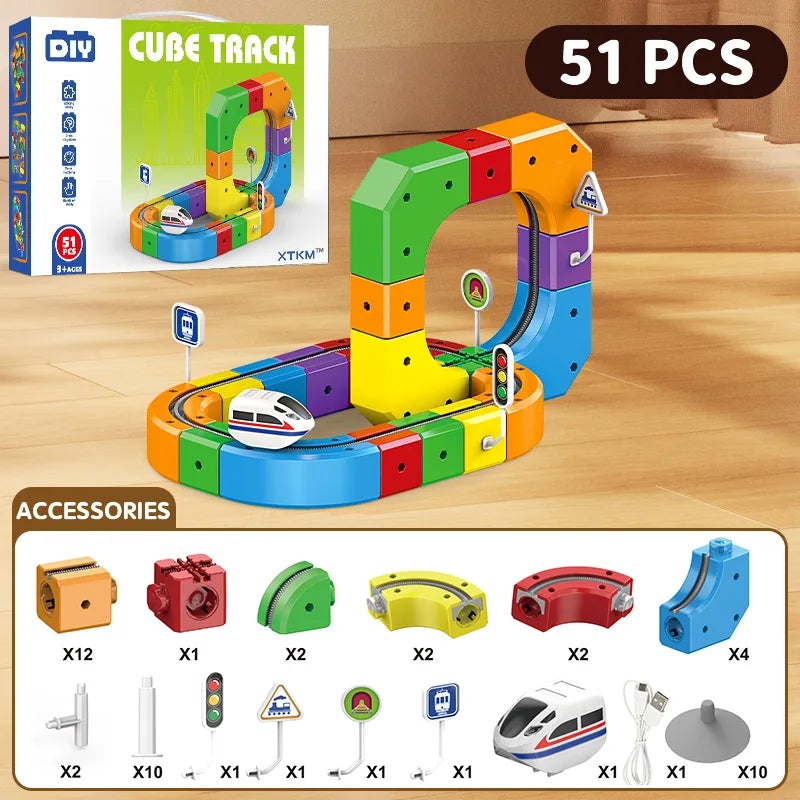 Magic Track Train Building Set