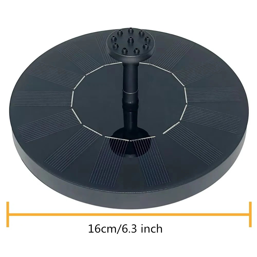Solar Powered Floating Water Fountain