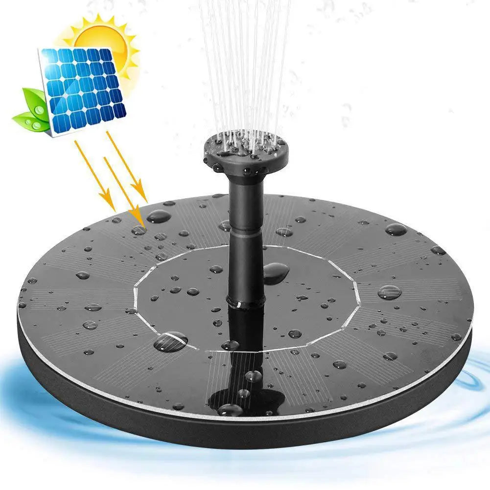 Solar Powered Floating Water Fountain