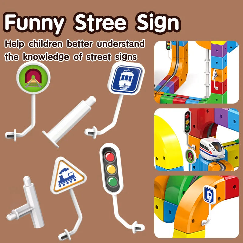 Magic Track Train Building Set