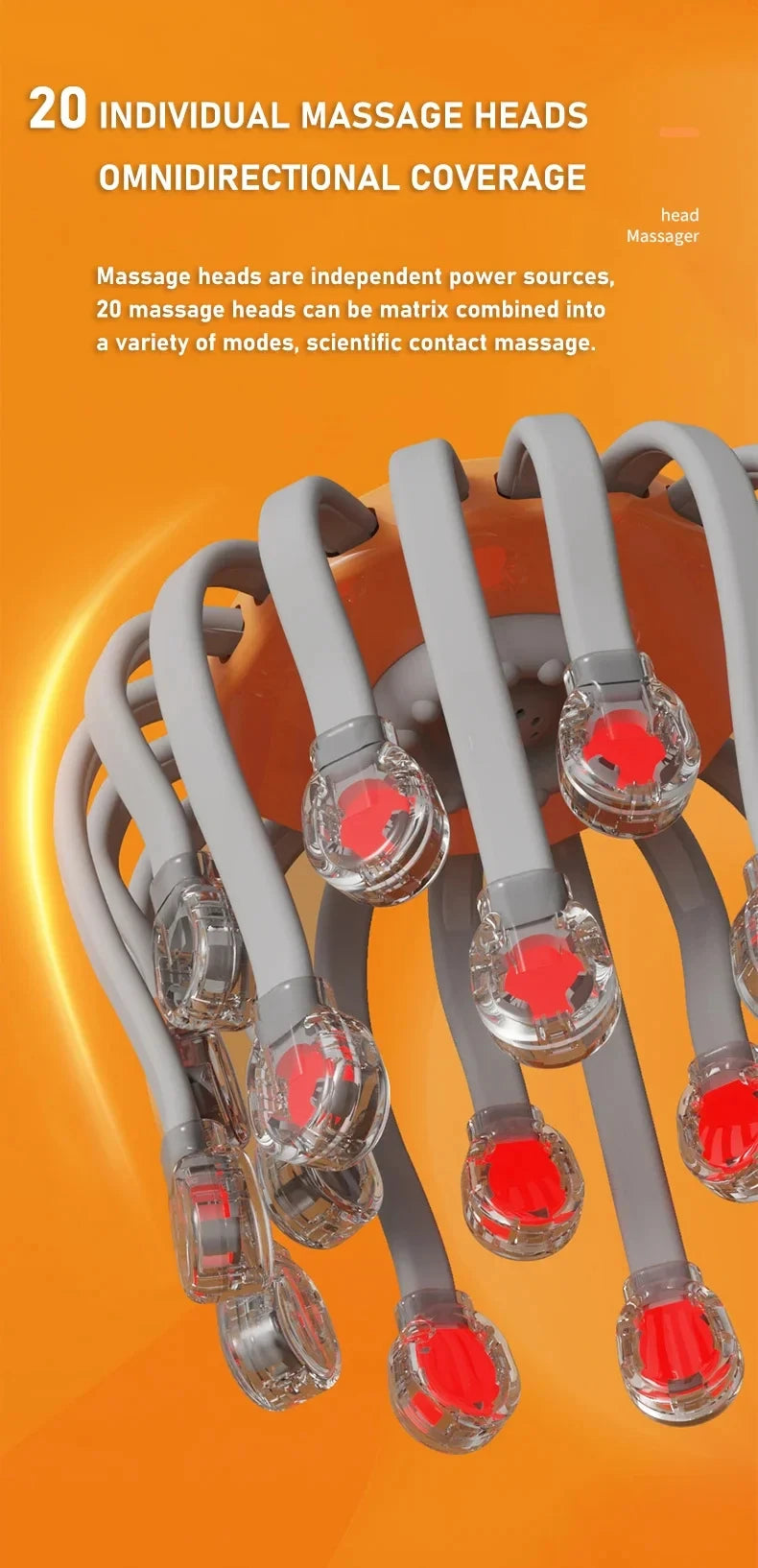 Electric Scalp Massager Red Light