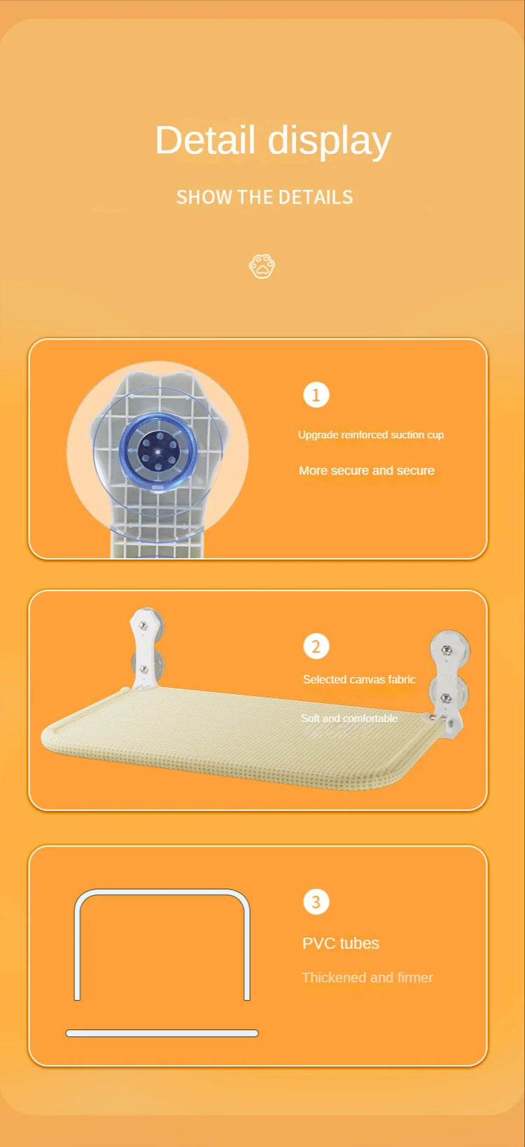 Window Suction Cup Cat Hammock