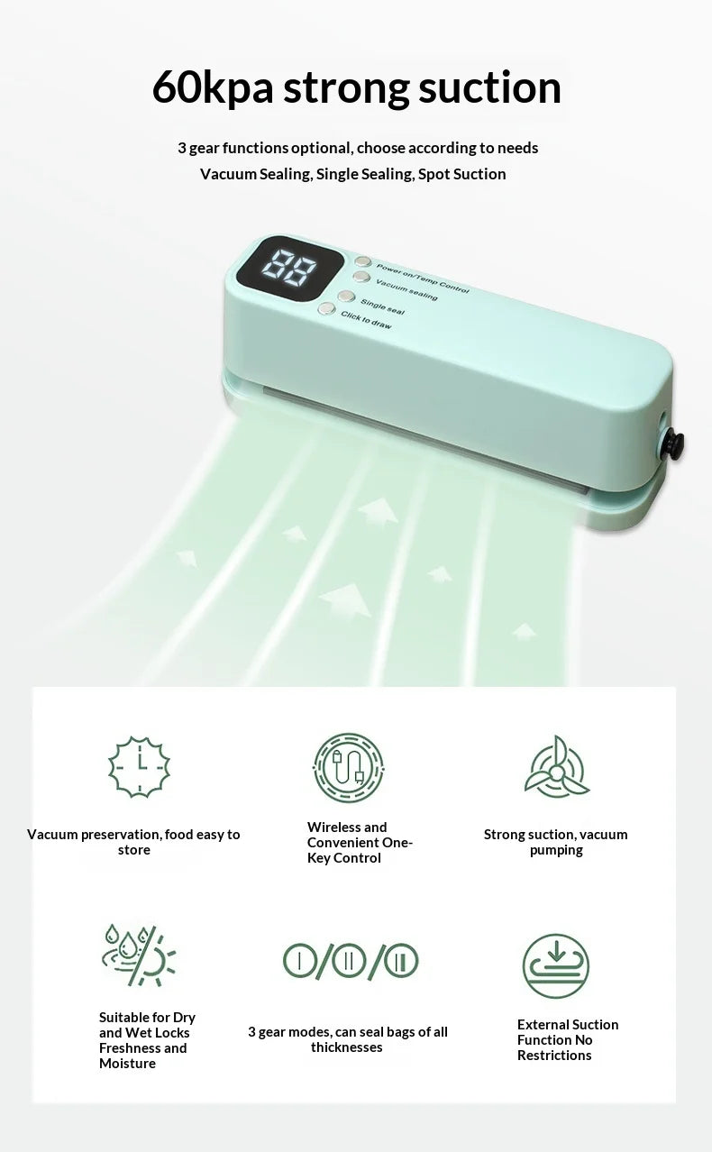 Mini Wireless Vacuum Sealer