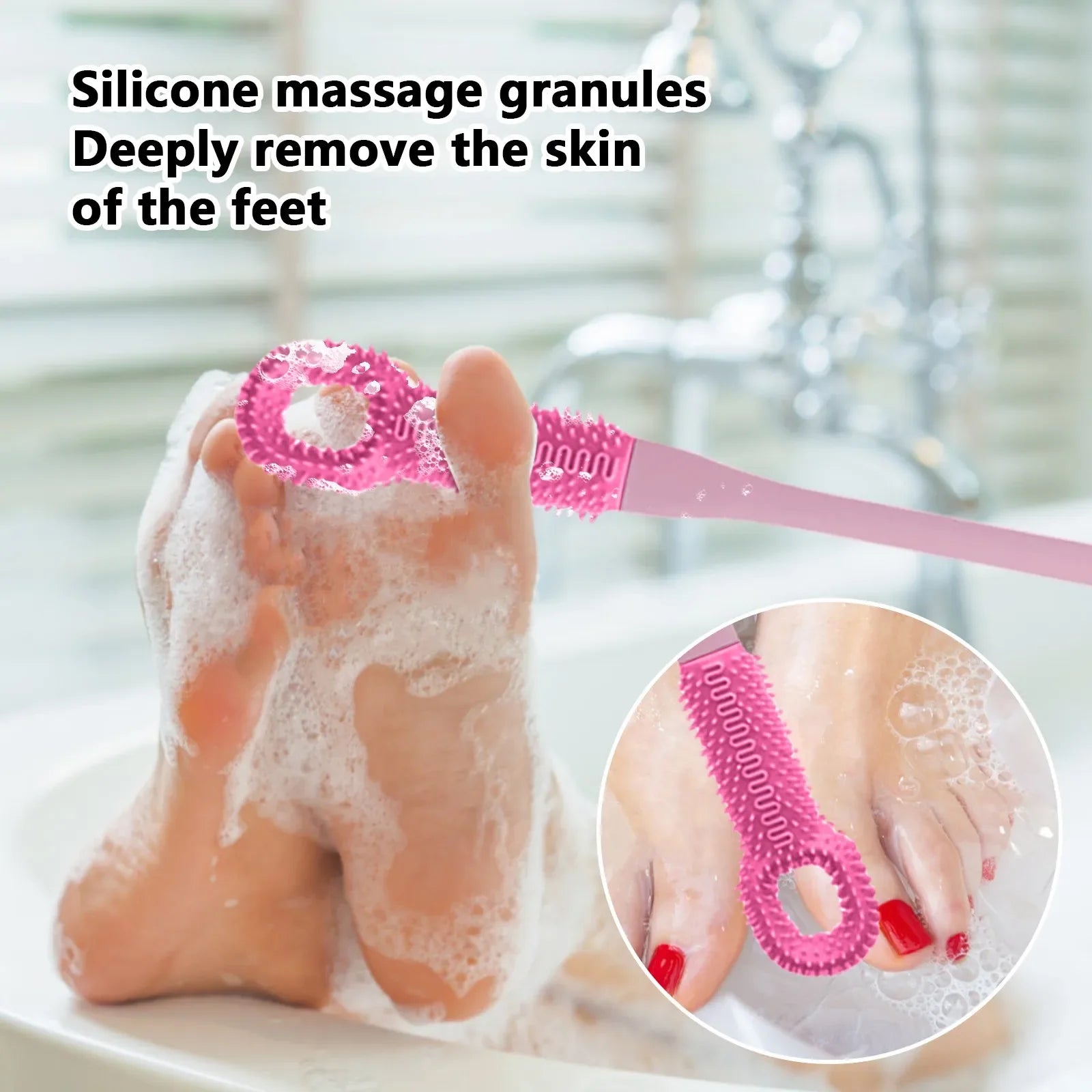 Silicone Toe Brush Foot Scrubber