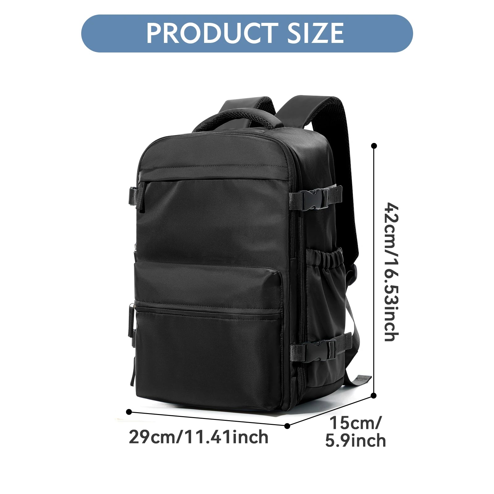 Expandable Travel Laptop Backpack
