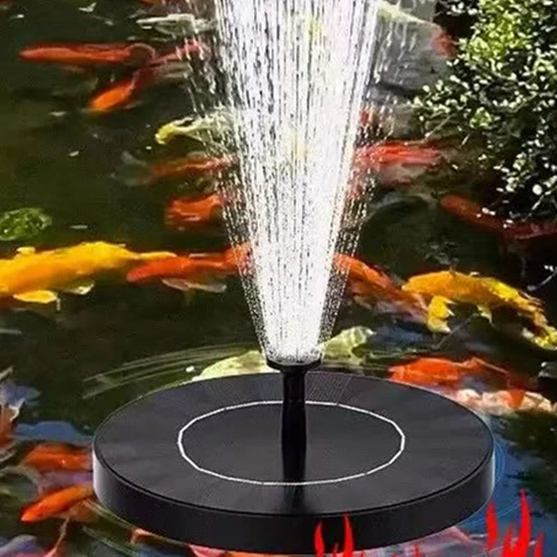 Solar Powered Floating Water Fountain