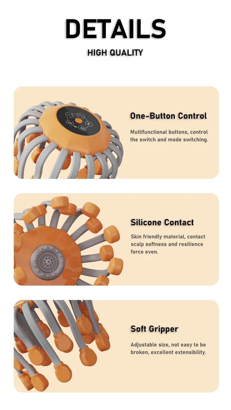 Electric Scalp Massager Red Light