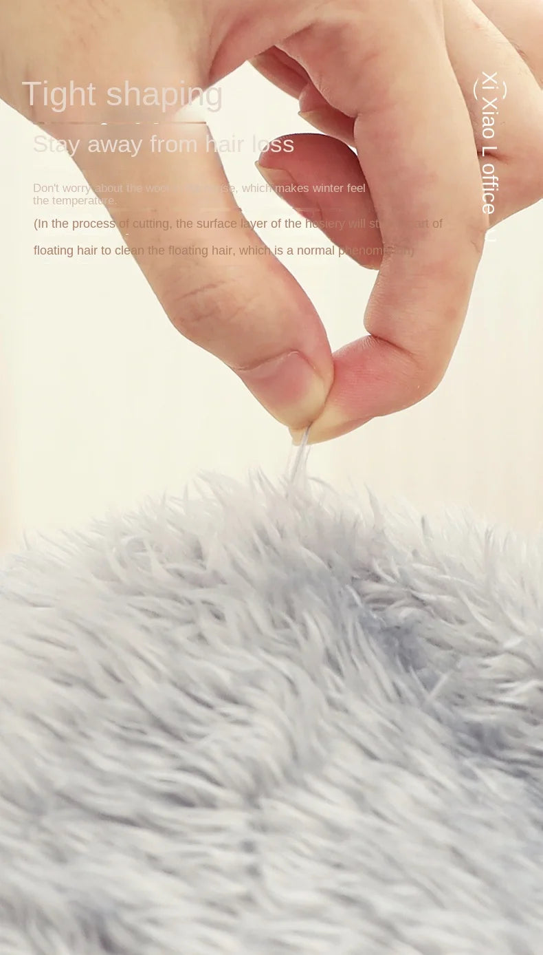 Fluffy Thigh High Socks