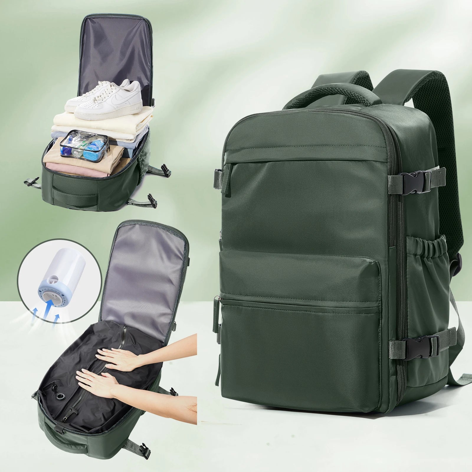 Expandable Travel Laptop Backpack