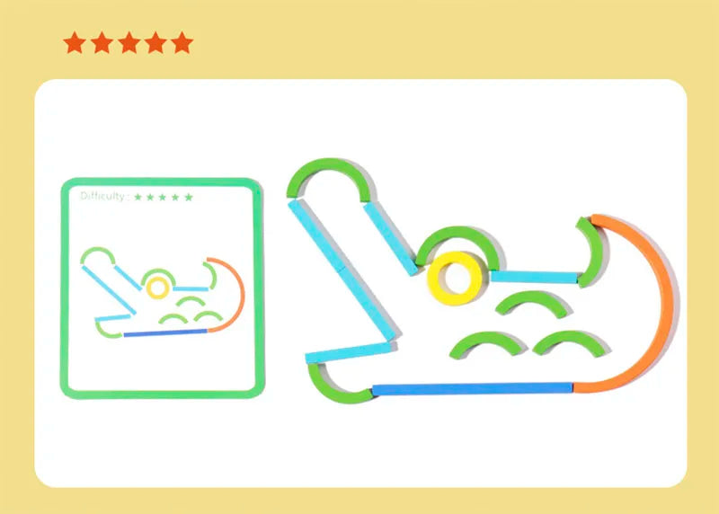 Wooden Montessori Puzzle Building Set