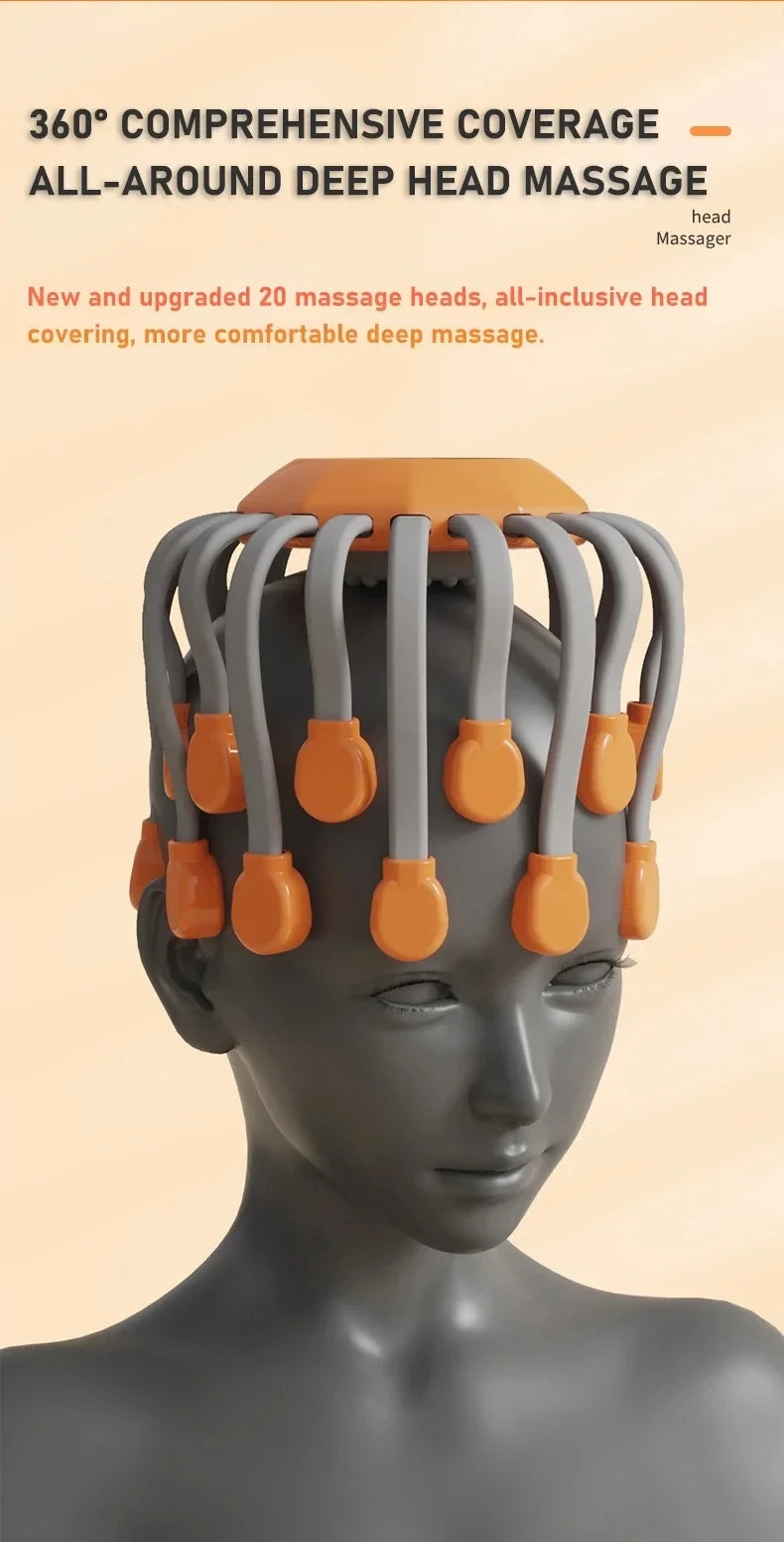 Electric Scalp Massager Red Light