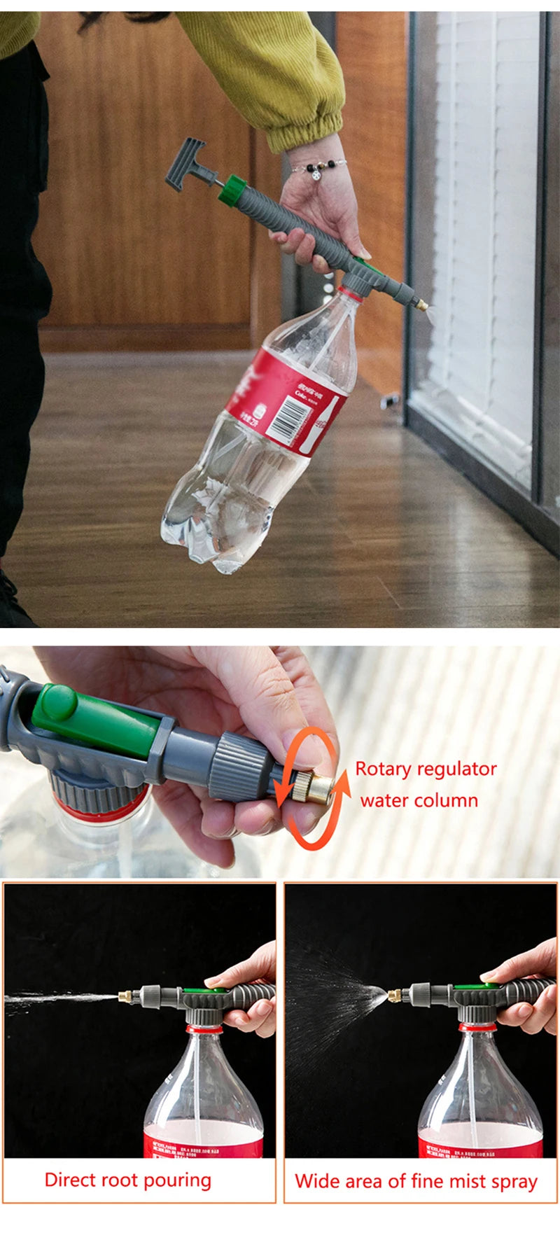 Adjustable Bottle Spray Nozzle