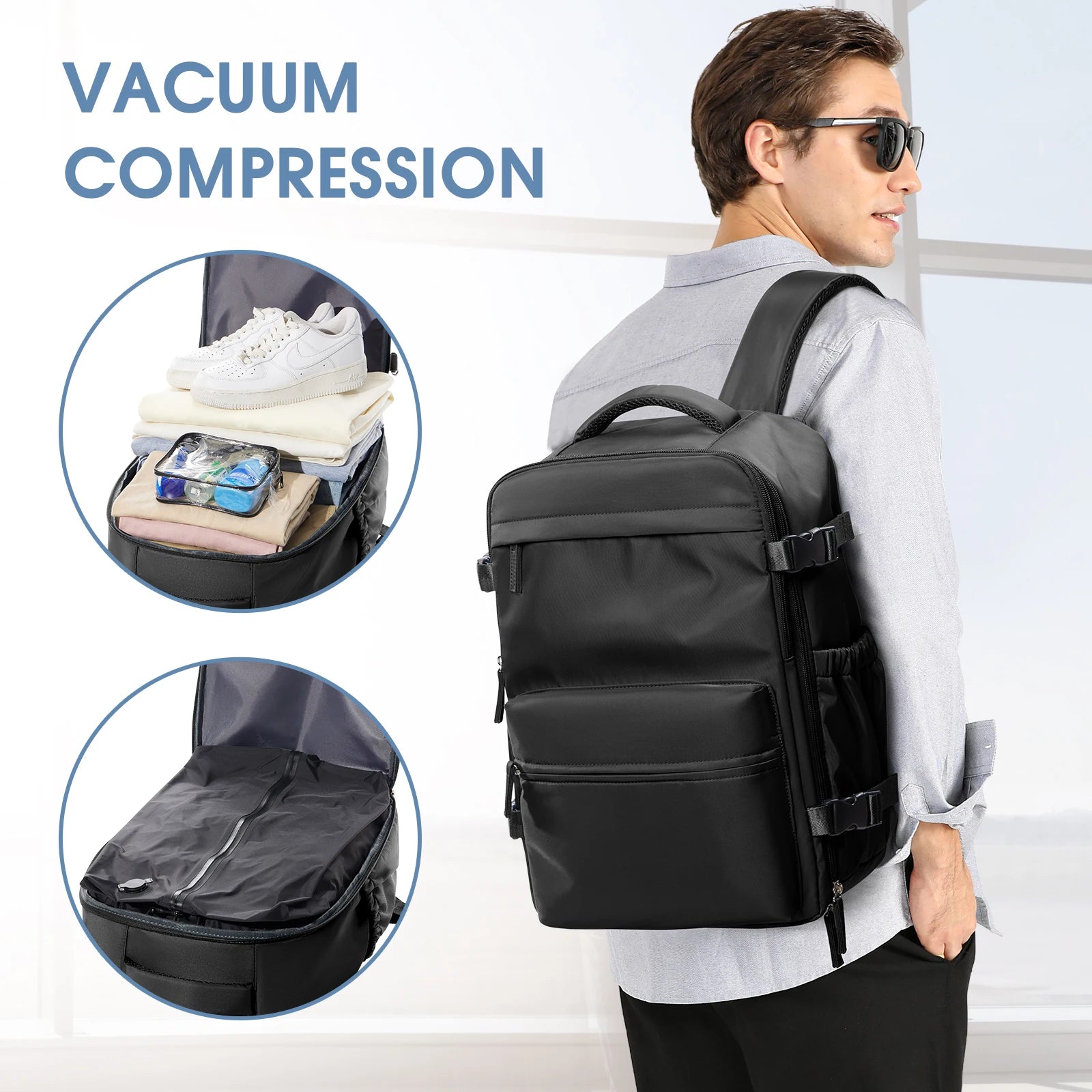 Expandable Travel Laptop Backpack
