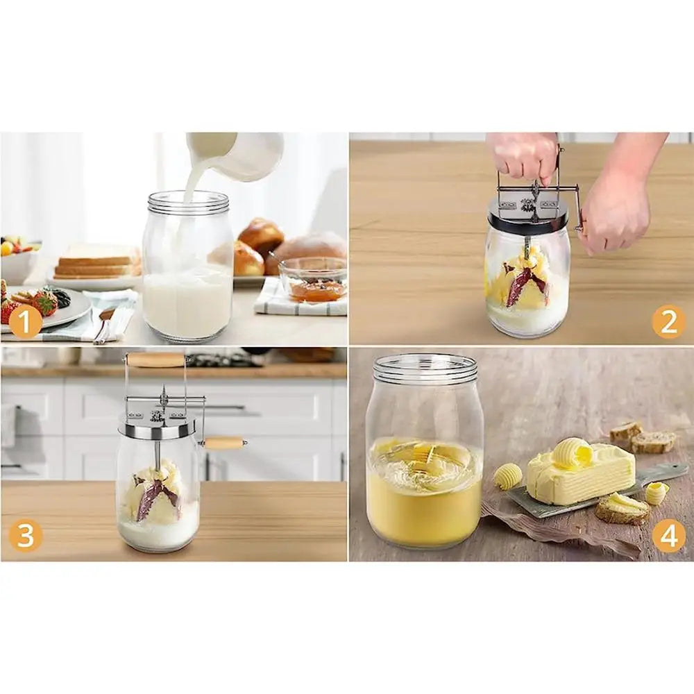 Mason Jar Butter Churner