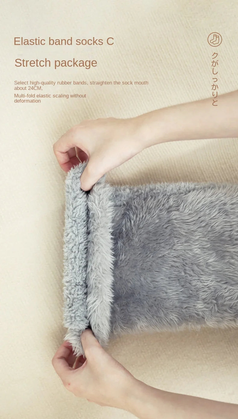 Fluffy Thigh High Socks