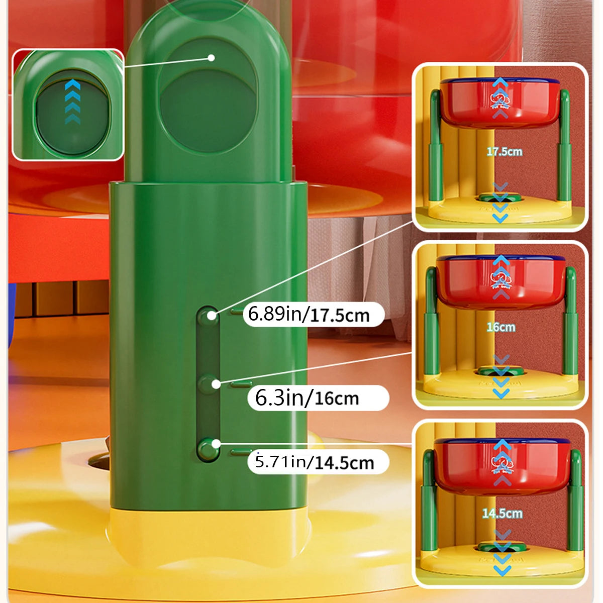 Adjustable Height Pet Bowl Stand