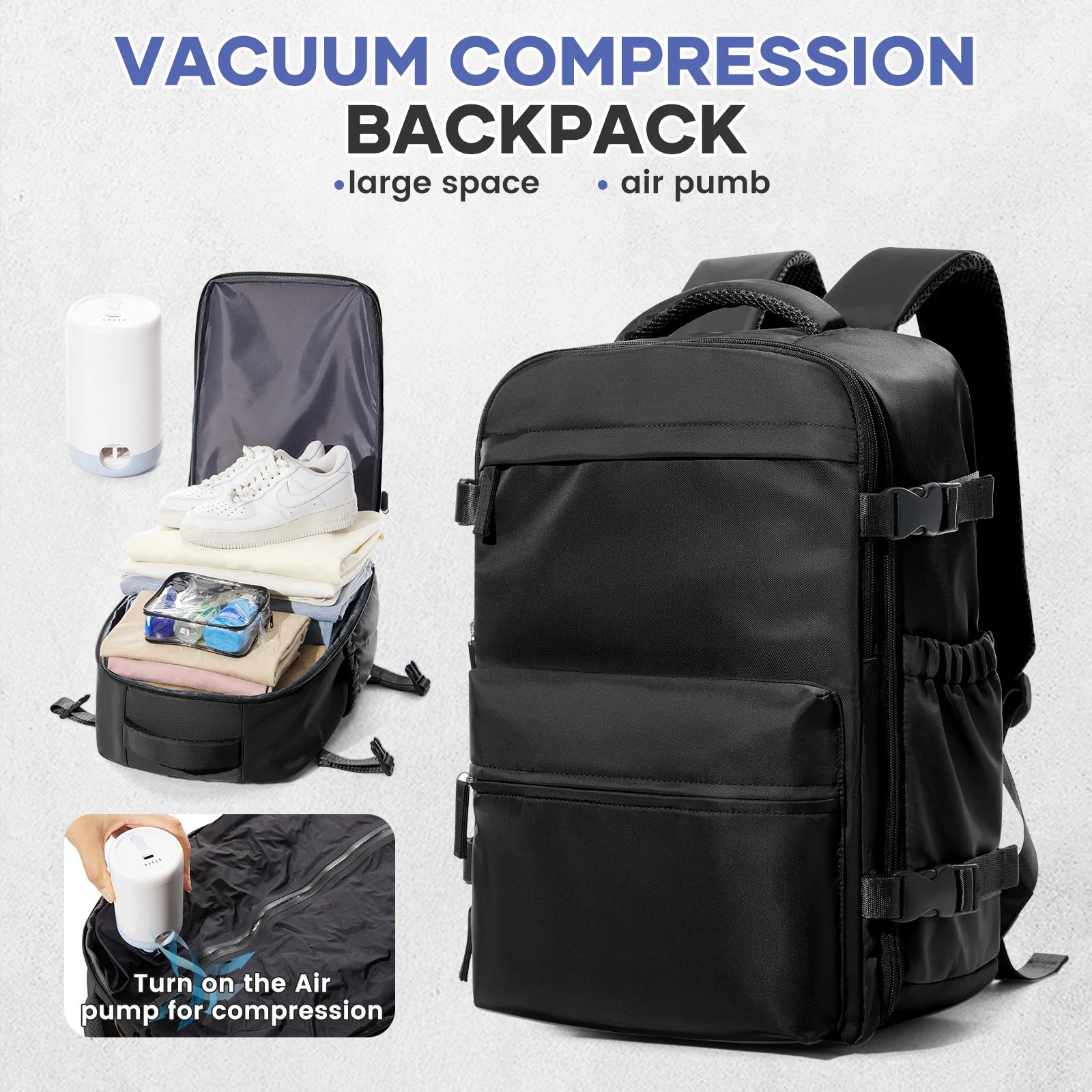 Expandable Travel Laptop Backpack