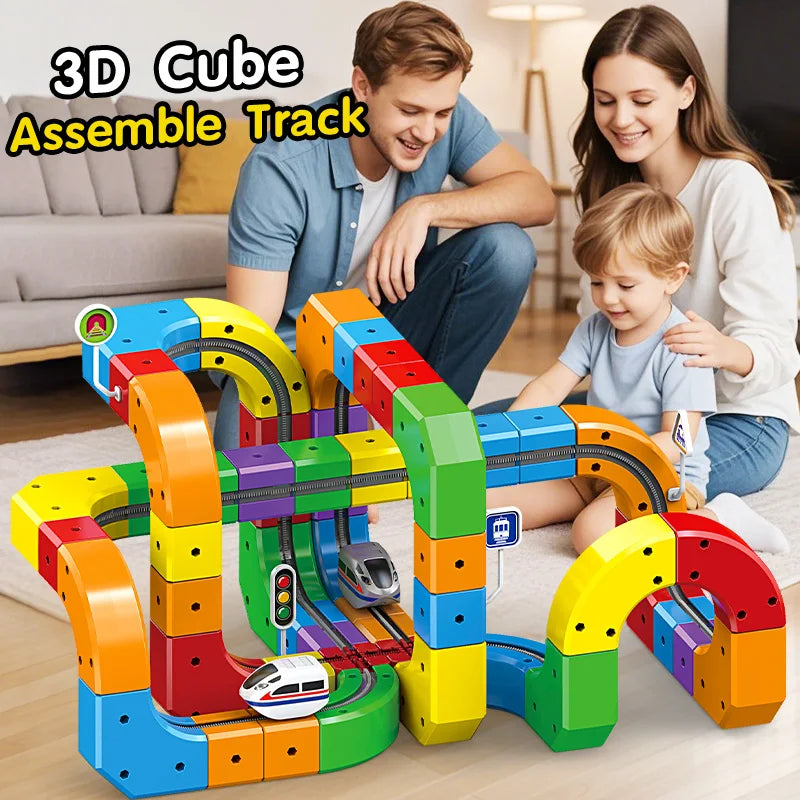 Magic Track Train Building Set